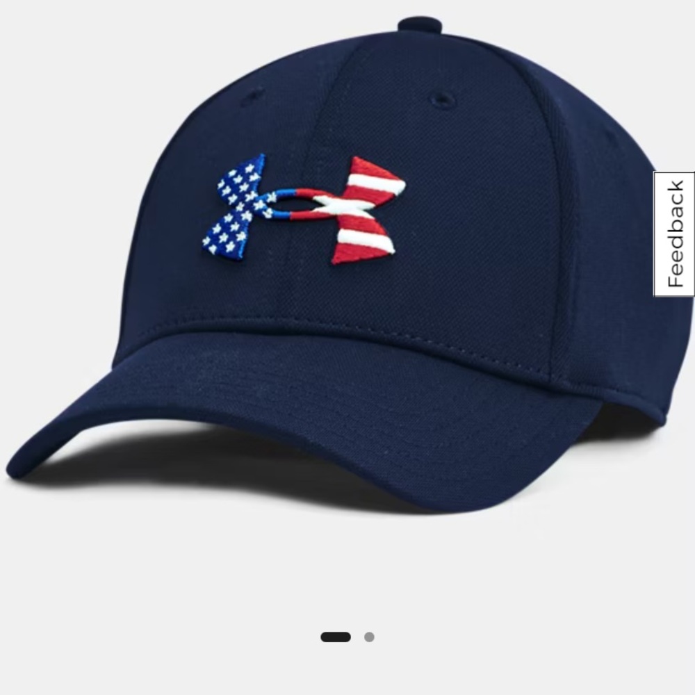 Under Armour Dark Blue Cap with USA Flag Design
